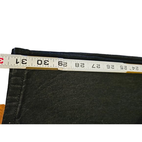 Wild Fable wide leg Jeans size 12 distressed washed out black New - Picture 3 of 10